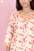 Bizzy Lizzy Kurta And Pant Set With Kota Dupatta In Block Print